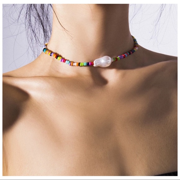 Jewelry - Bohemian Multi Color Pearl Necklace